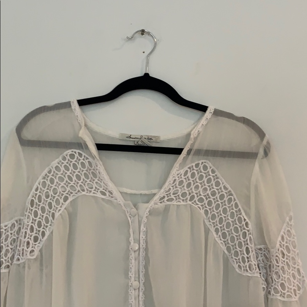 American Rag chiffon blouse - Picture 2 of 6